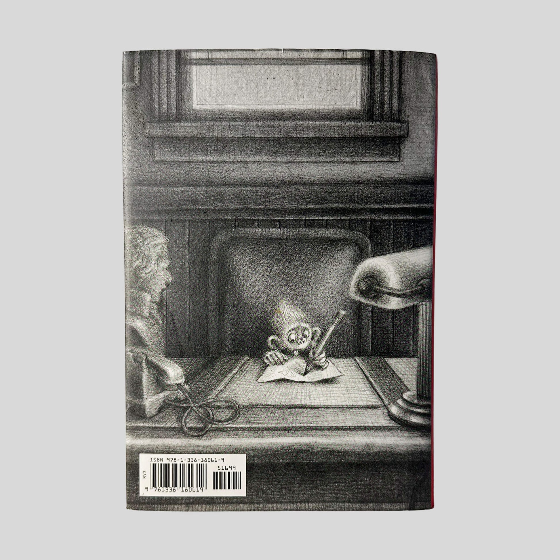 Baby Monkey Private Eye by Brian Selznick and David Serlin - Back Cover - Fehmerling Books
