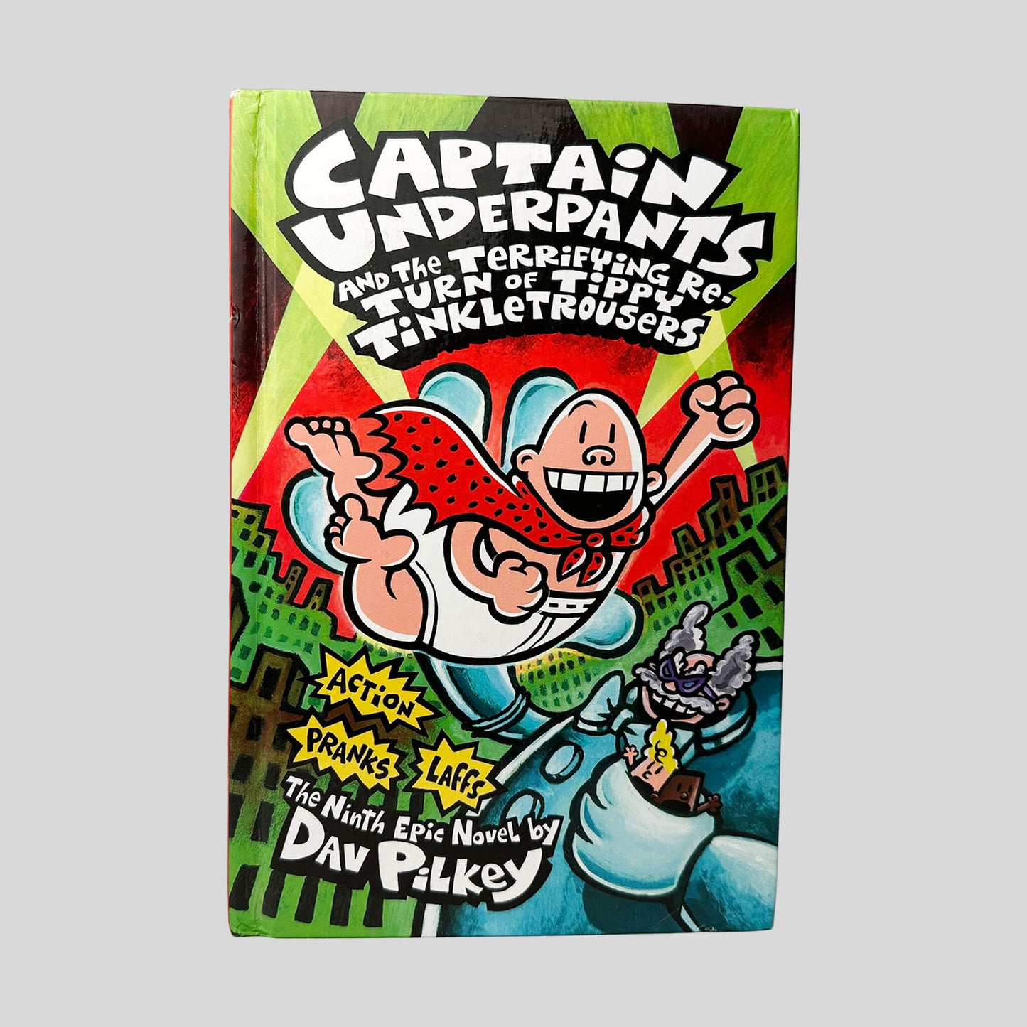 Captain Underpants and the Terrifying Return of Tippy Tinkletrousers by Dav Pilkey - Front Cover - Fehmerling Books