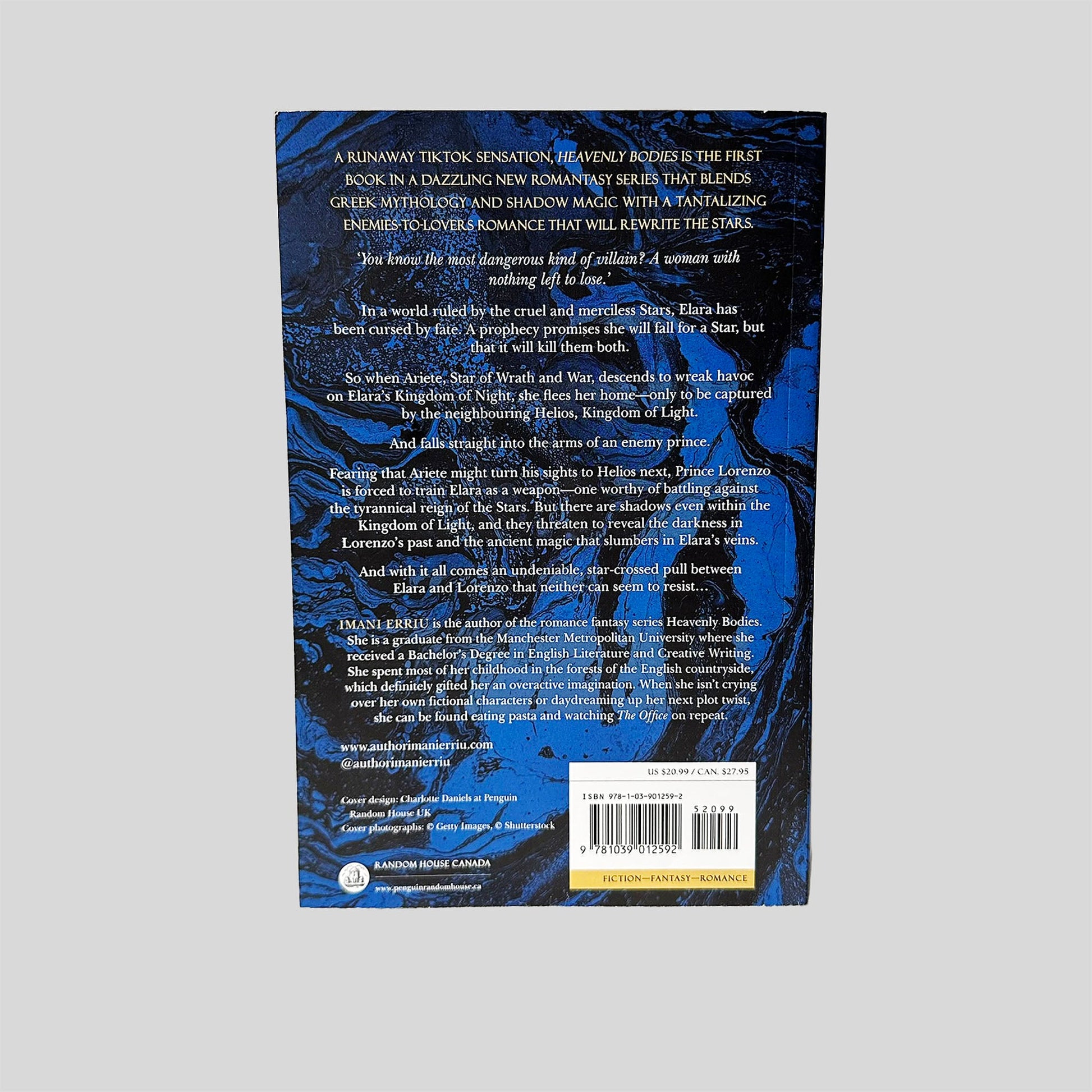 Heavenly Bodies by Imani Erriu - Back Cover - Fehmerling Books