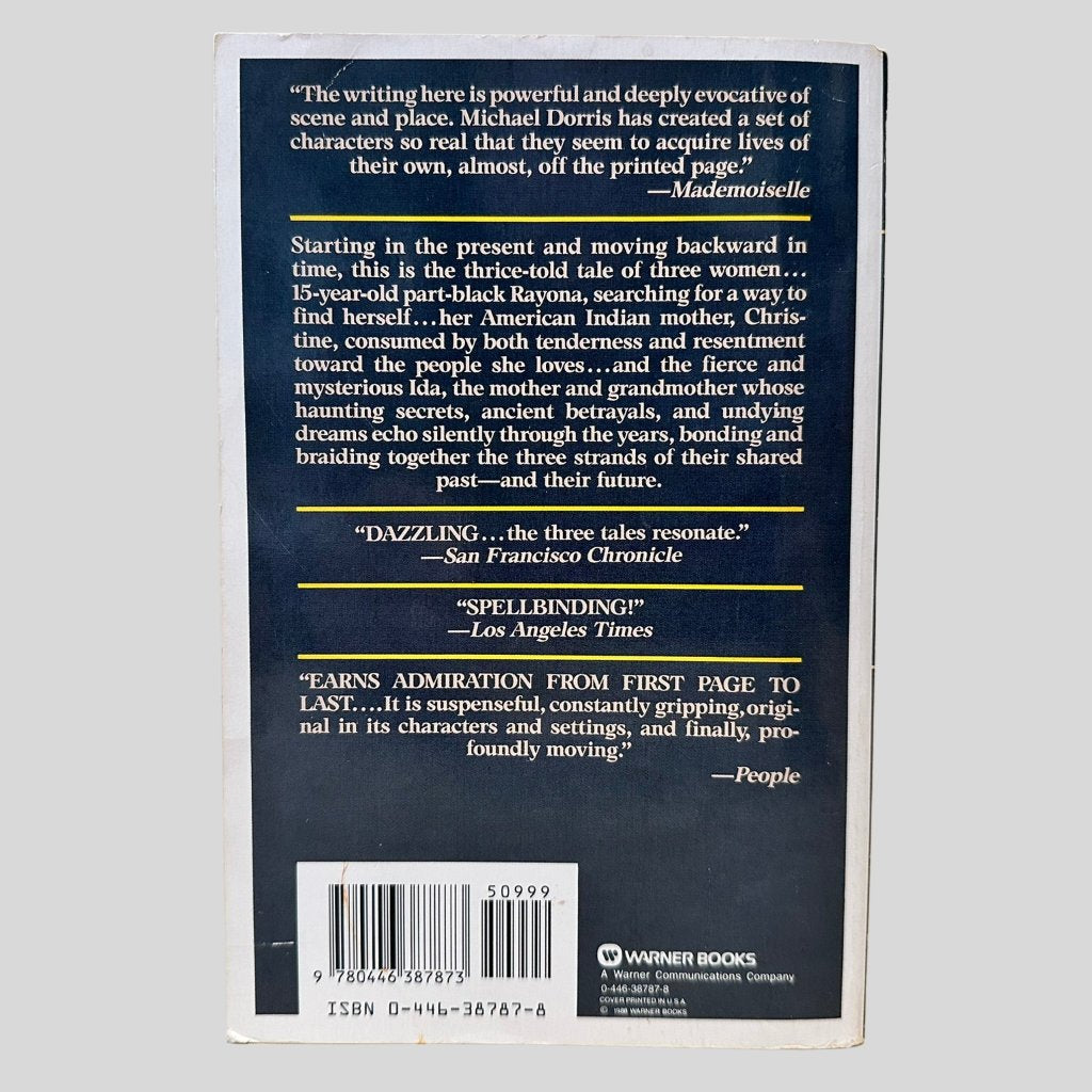 A Yellow Raft In Blue Water by Michael Dorris - Back Cover