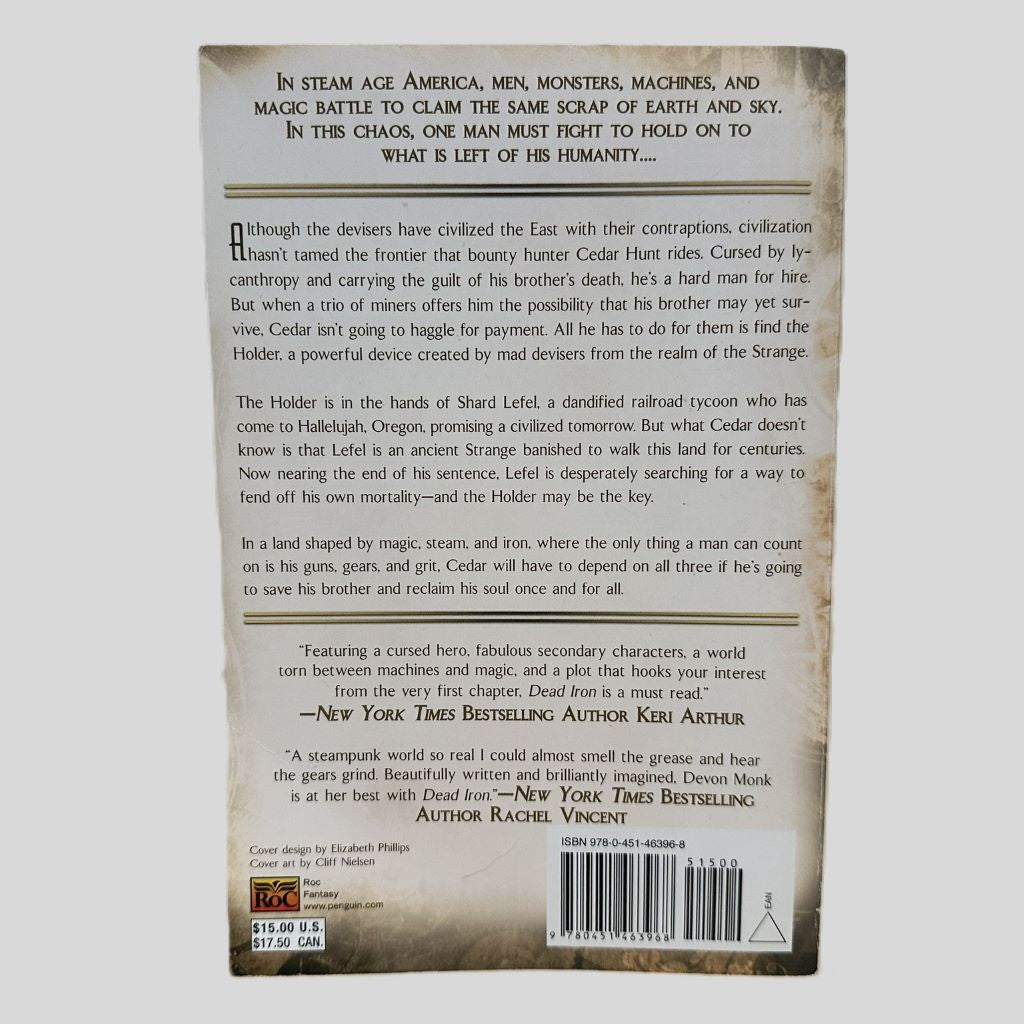 Dead Iron: The Age of Steam by Devon Monk - Back Cover