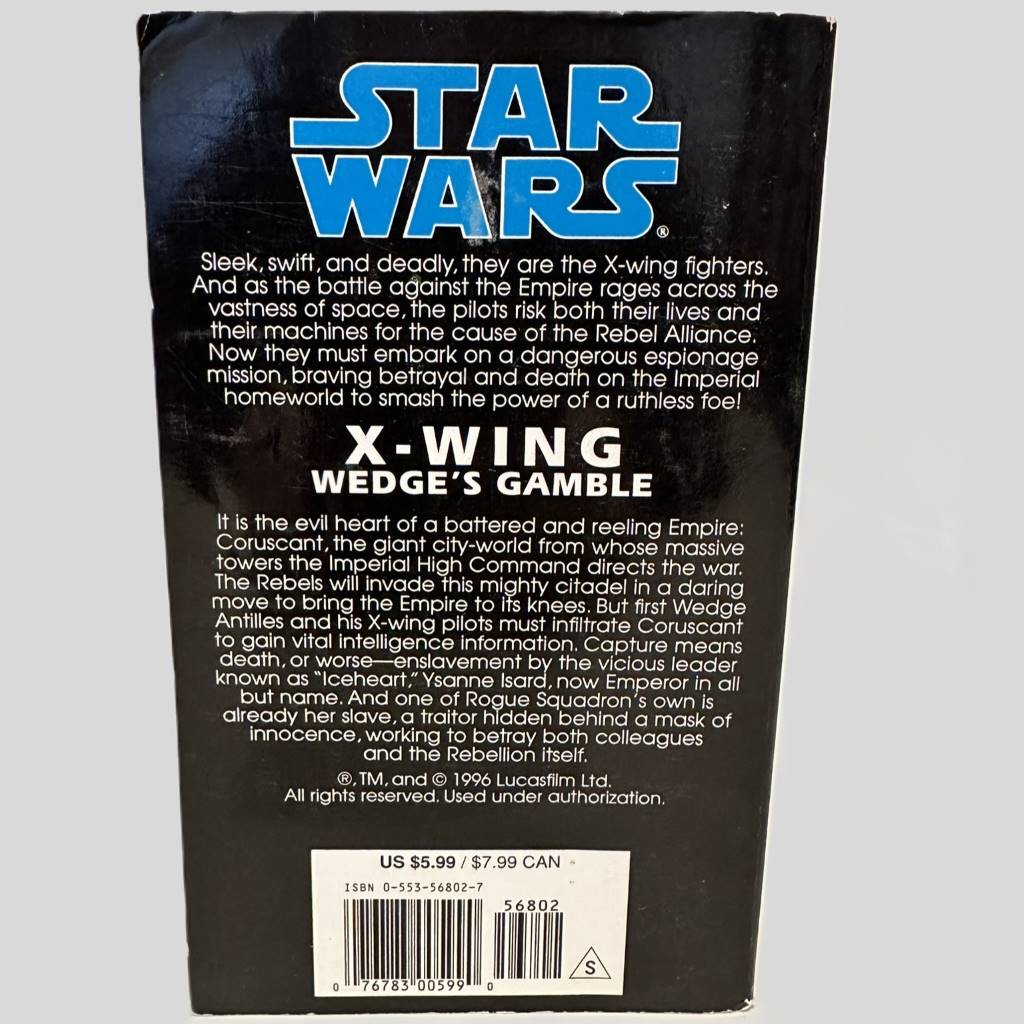 Wedge's Gamble by Michael A. Stackpole - Back Cover