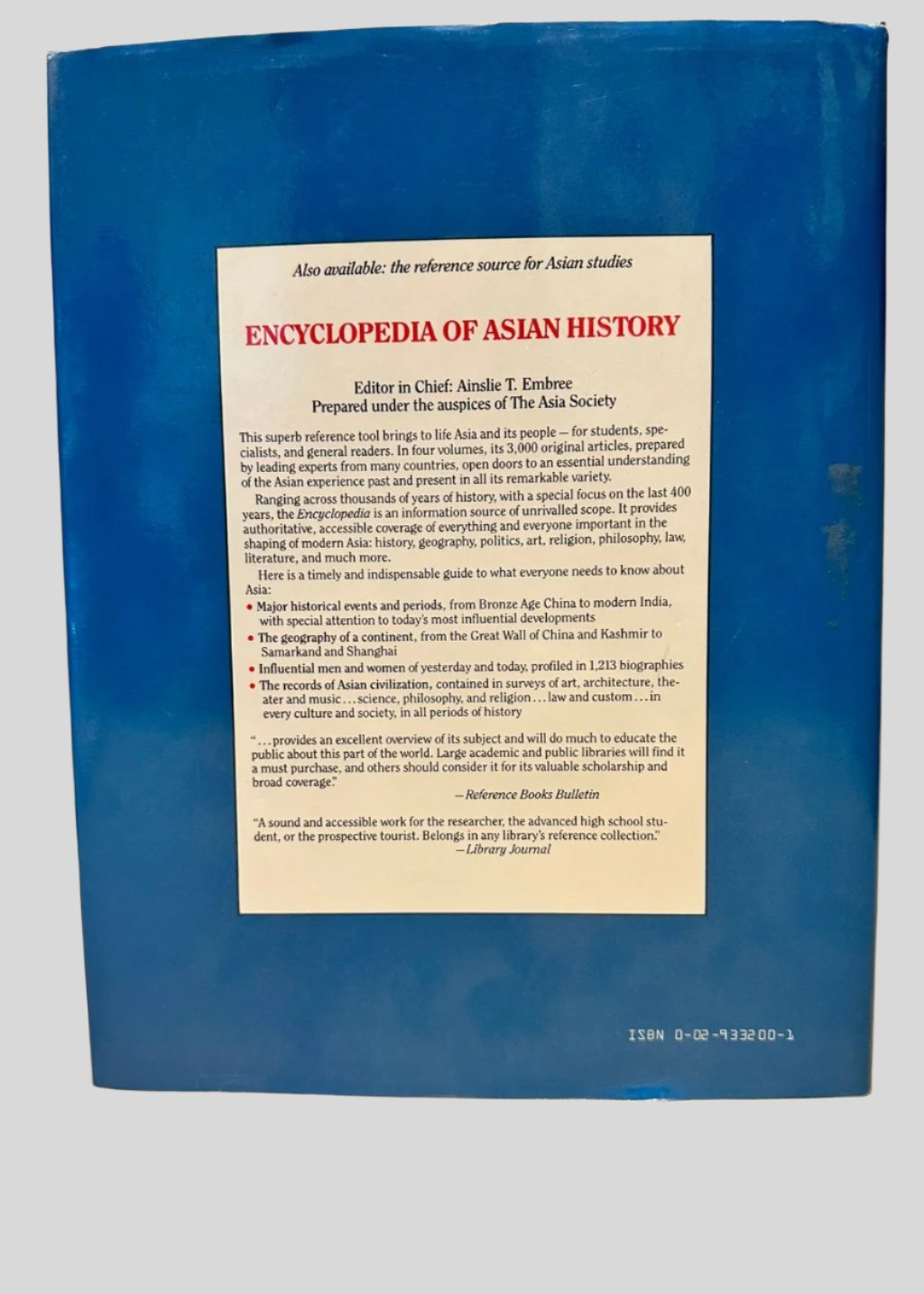 Atlas of Southeast Asia by Richard Ulack and Gyula Pauer - Back Cover