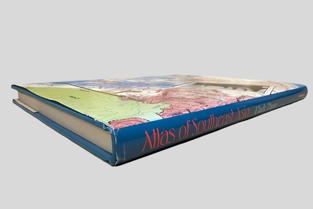 Atlas of Southeast Asia by Richard Ulack and Gyula Pauer - Book Spine