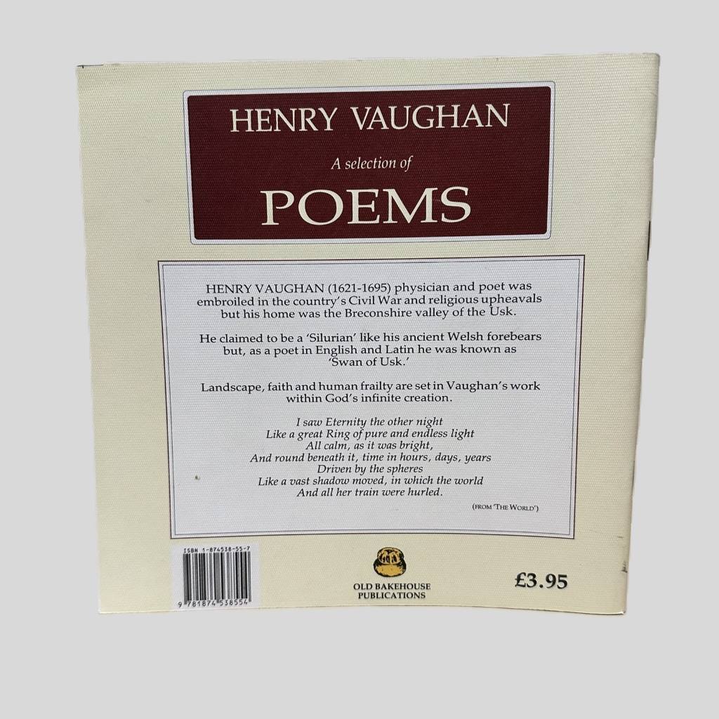 Henry Vaughan - A Selection of Poems - Back Cover