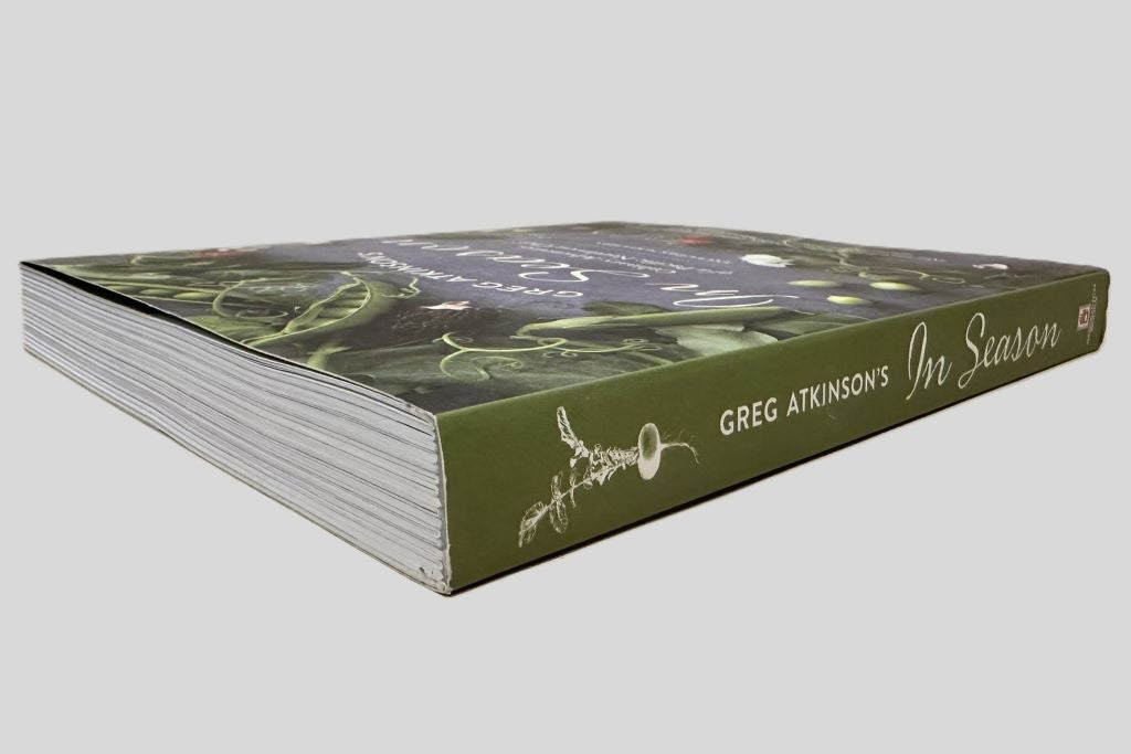 Greg Atkinson's In Season: Culinary Adventures of a Pacific Northwest Chef - Book Spine