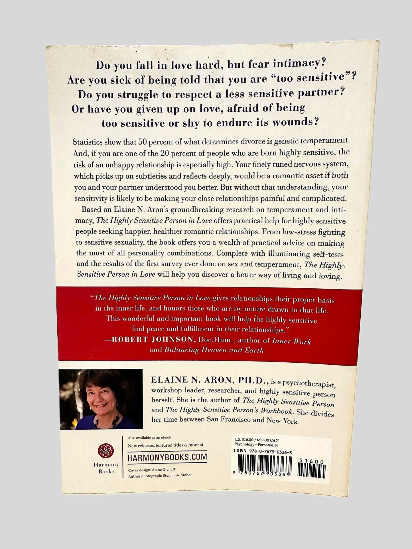 The Highly Sensitive Person in Love by Elaine N. Aron, Ph.D.