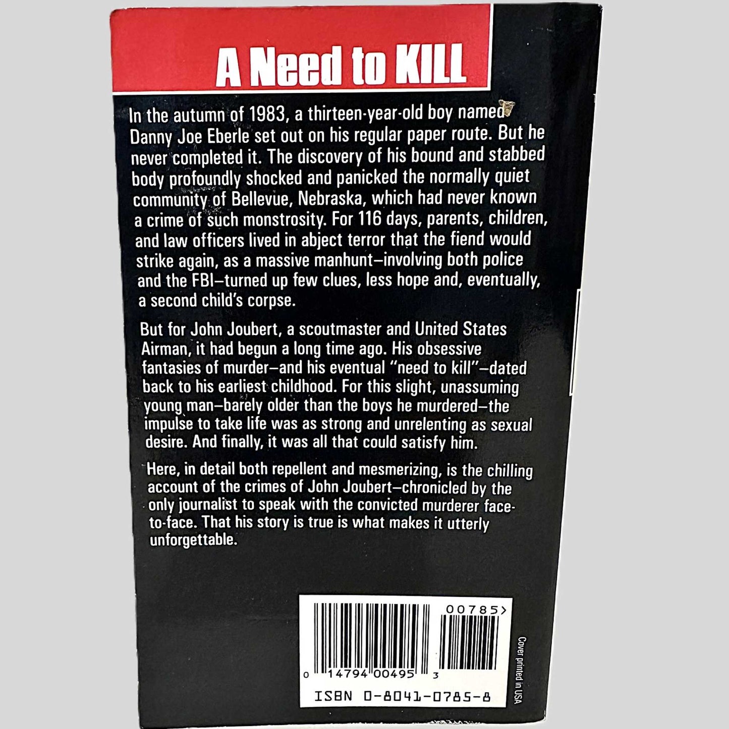 A Need to Kill by Mark Pettit