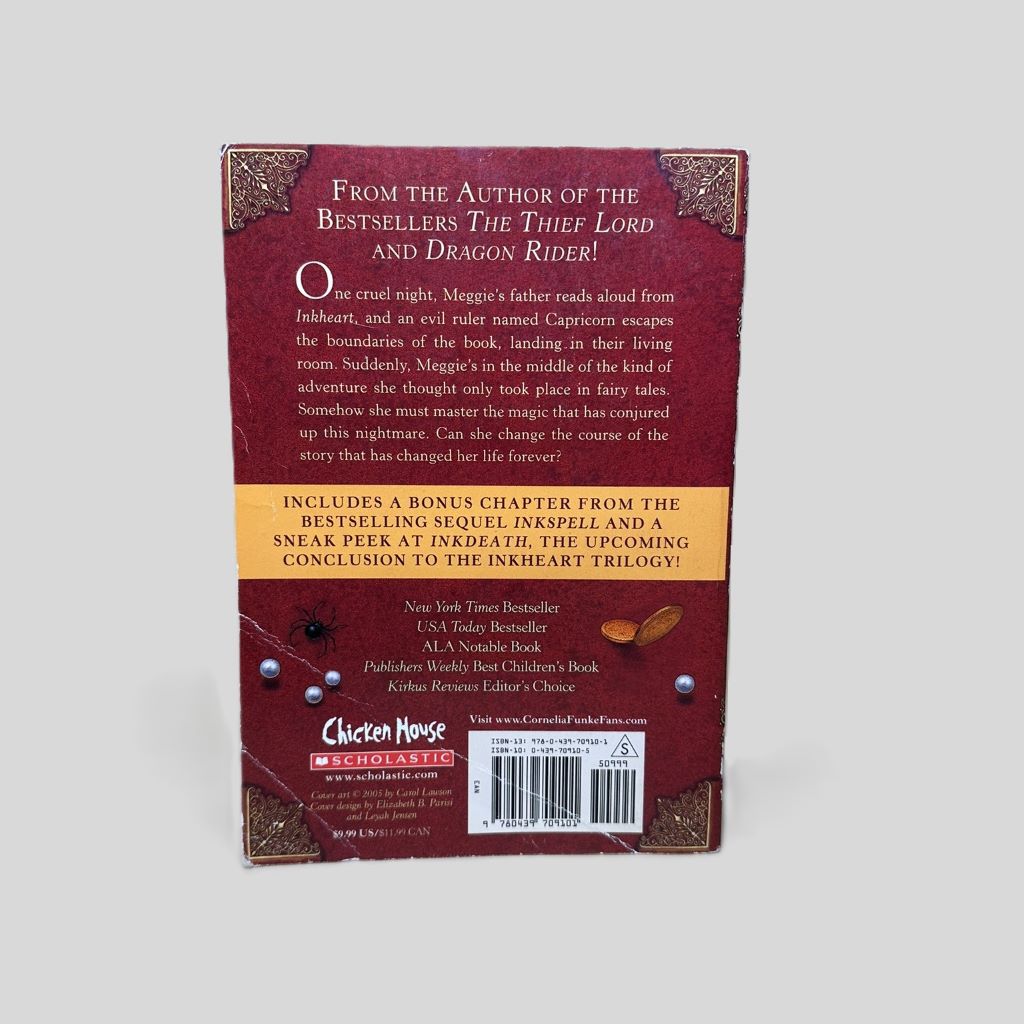 Inkheart by Cornelia Funke - Back Cover