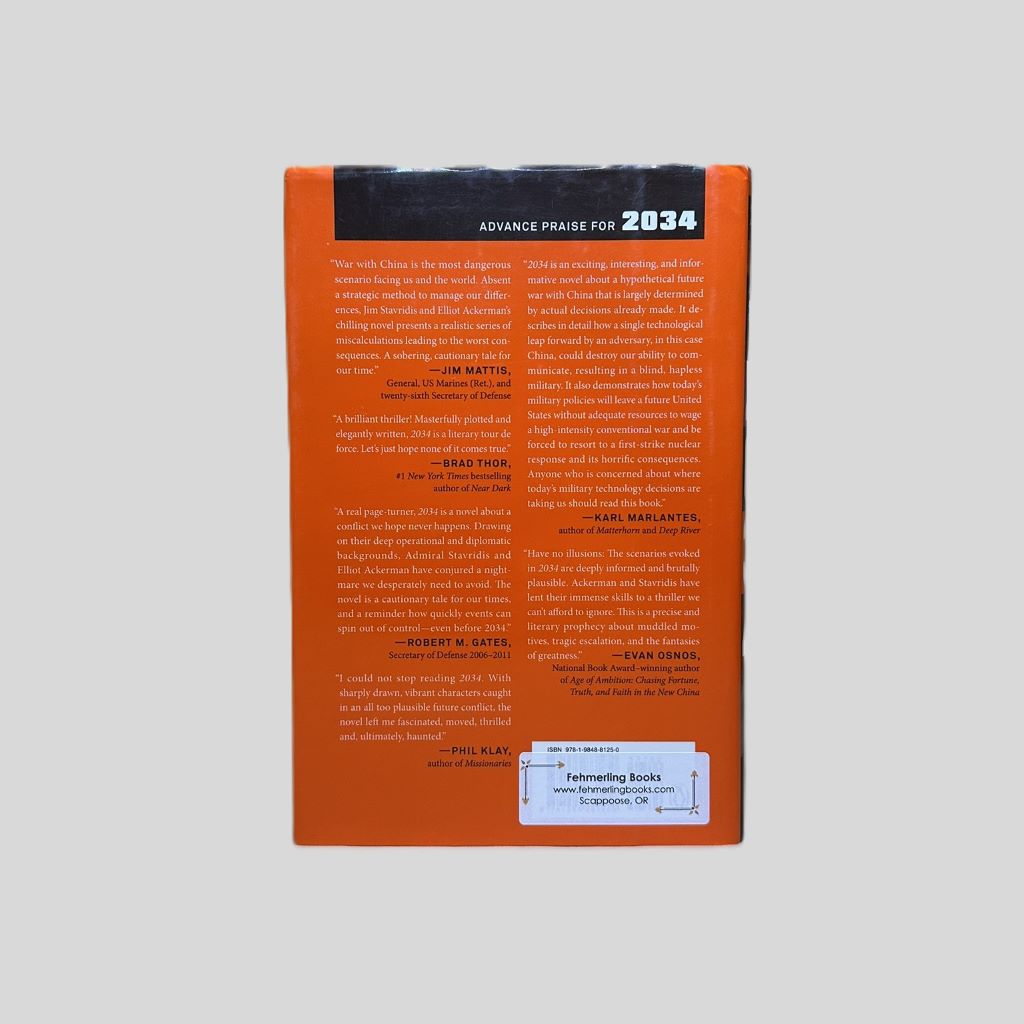 2035 by Elliot Ackerman & Admiral James Stavridis - Back Cover