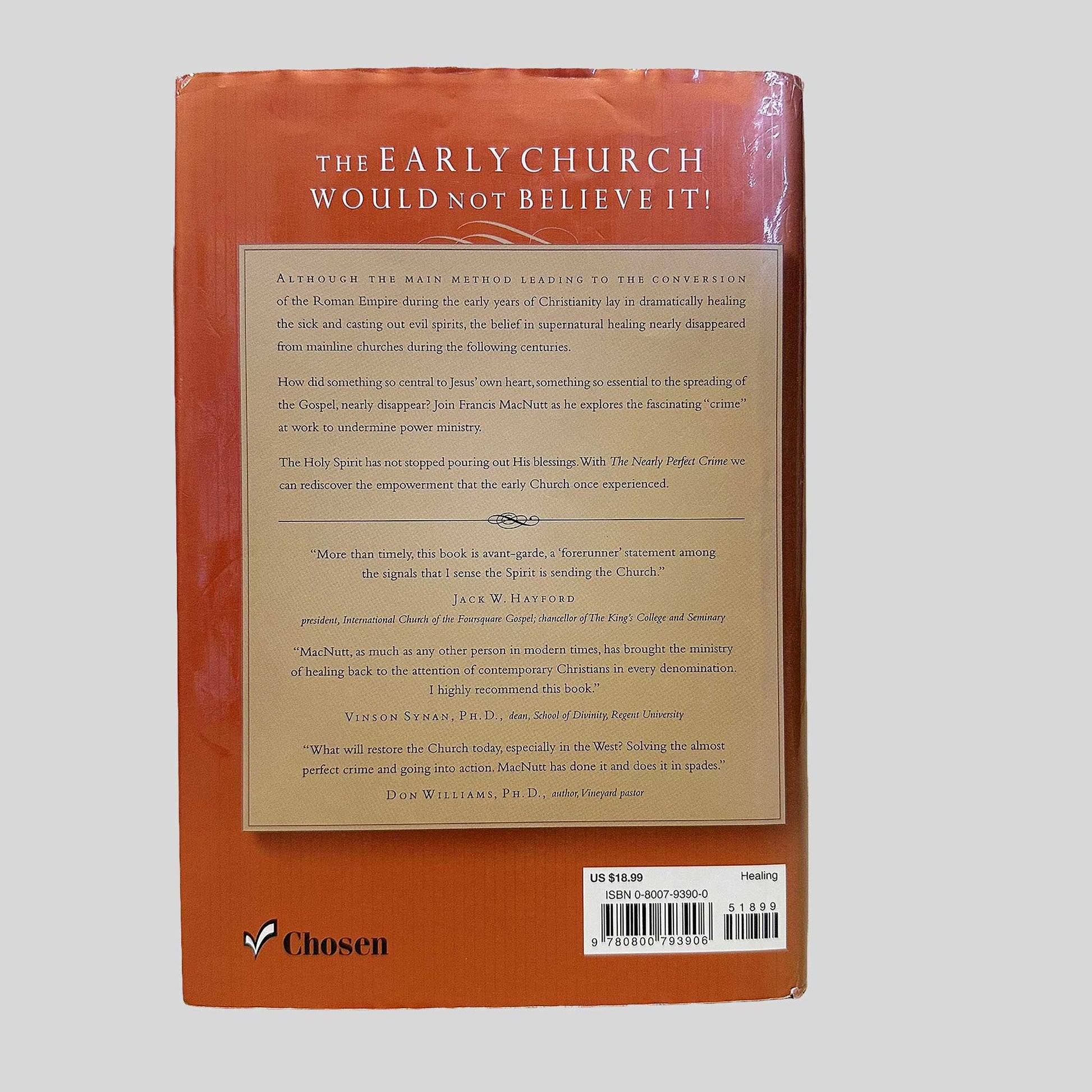 The Nearly Perfect Crime by Francis MacNutt - Back Cover