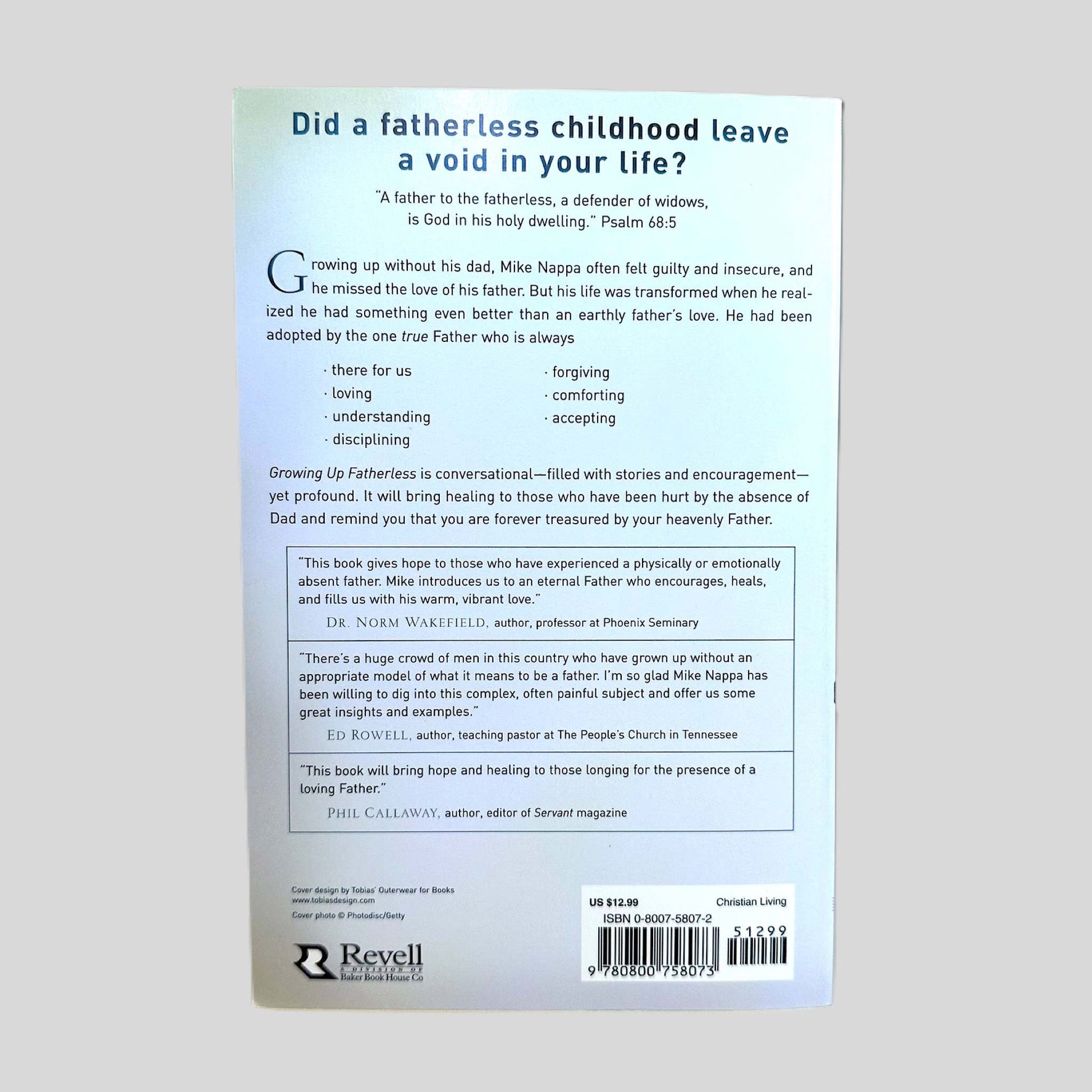 Growing Up Fatherless by Mike Nappa - Back Cover