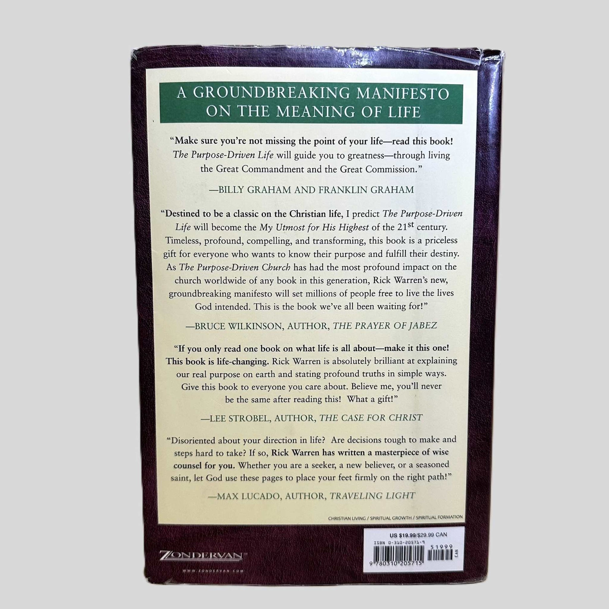 The Purpose Driven Life by Rick Warren - Additional View