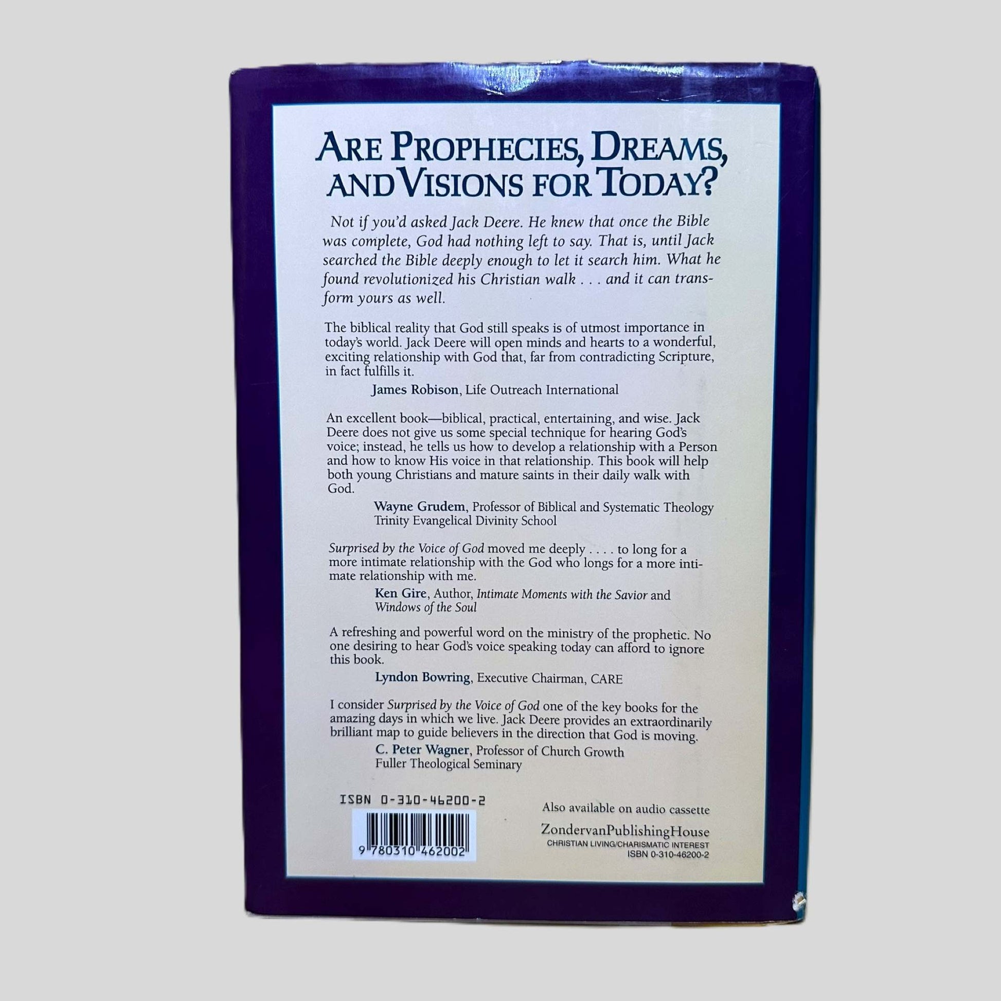 Surprised by the Voice of God by Jack Deere - Back Cover