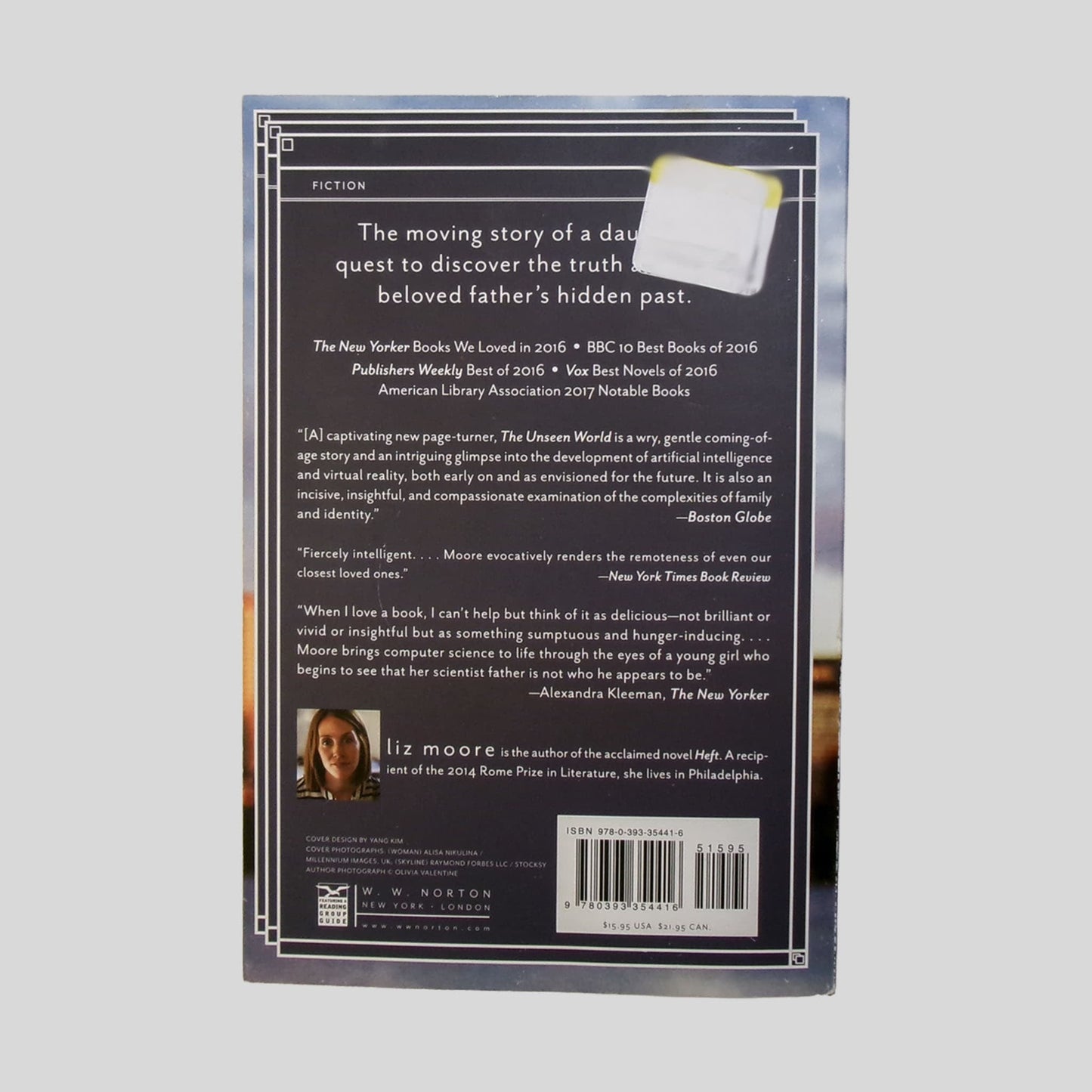 Unseen World by Liz Moore, Lisa Flanagan - Back Cover - Fehmerling Books