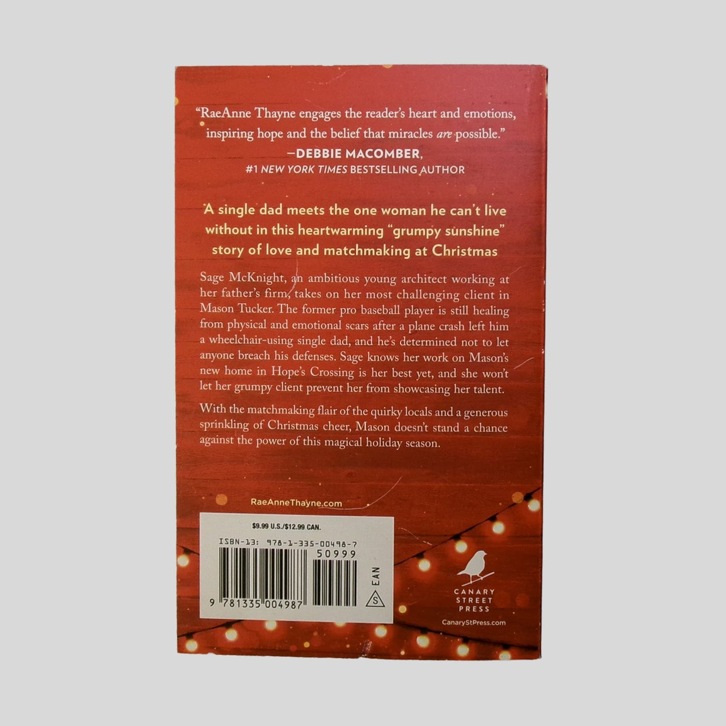 All Is Bright by Raeanne Thayne - Back Cover - Fehmerling Books