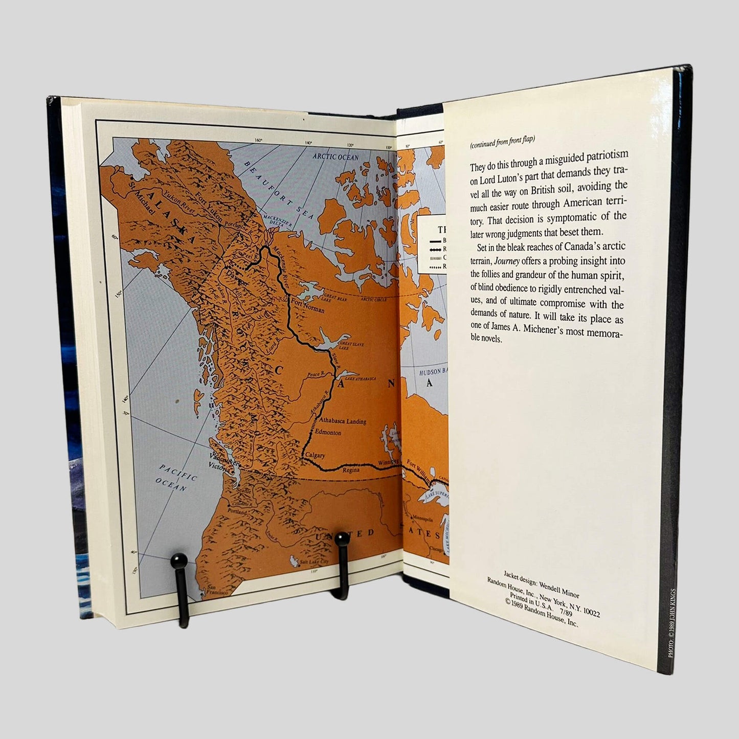 Journey by James A. Michener - Inside Back Cover - Fehmerling Books