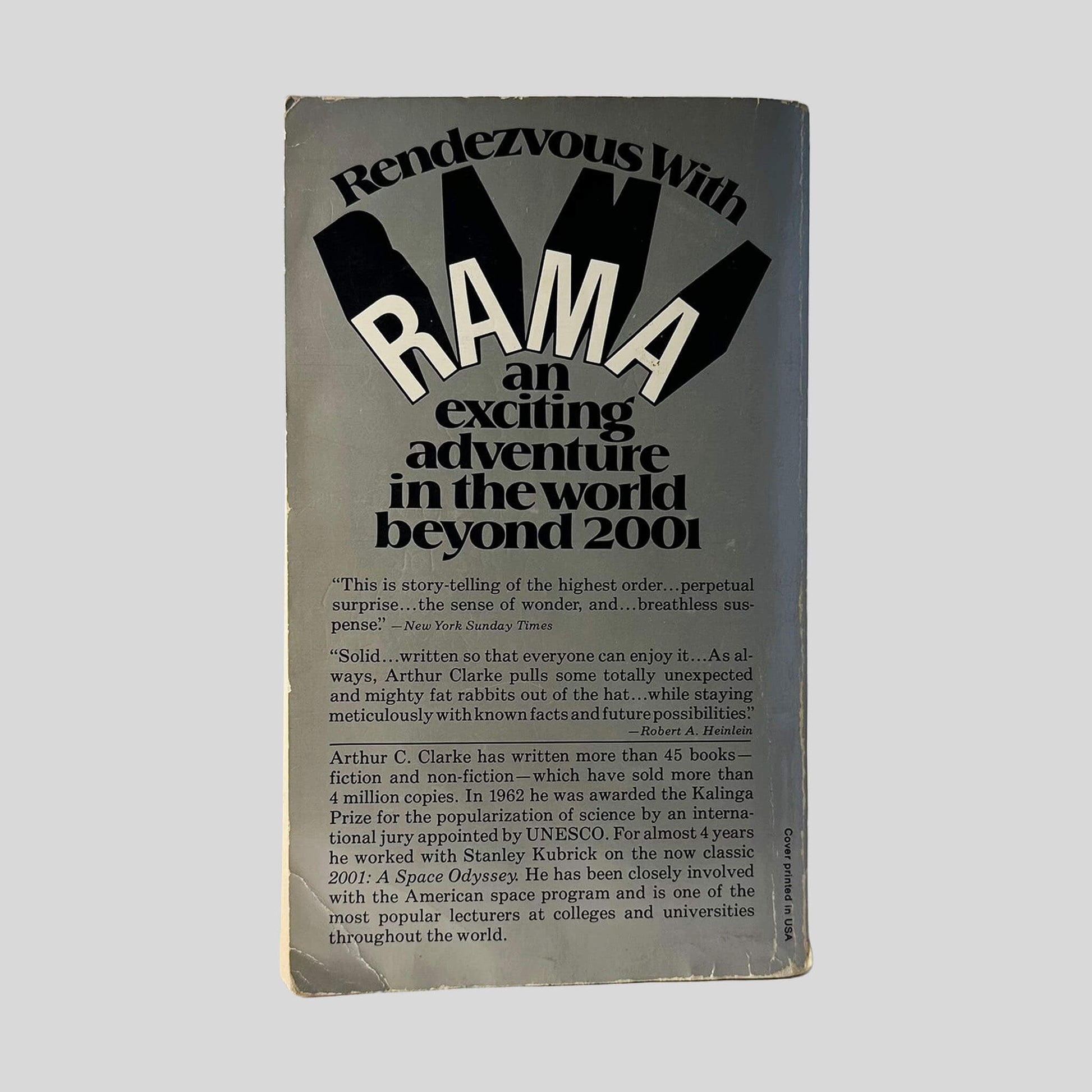 Rendezvous With Rama by Arthur C. Clarke - Back Cover - Fehmerling Books