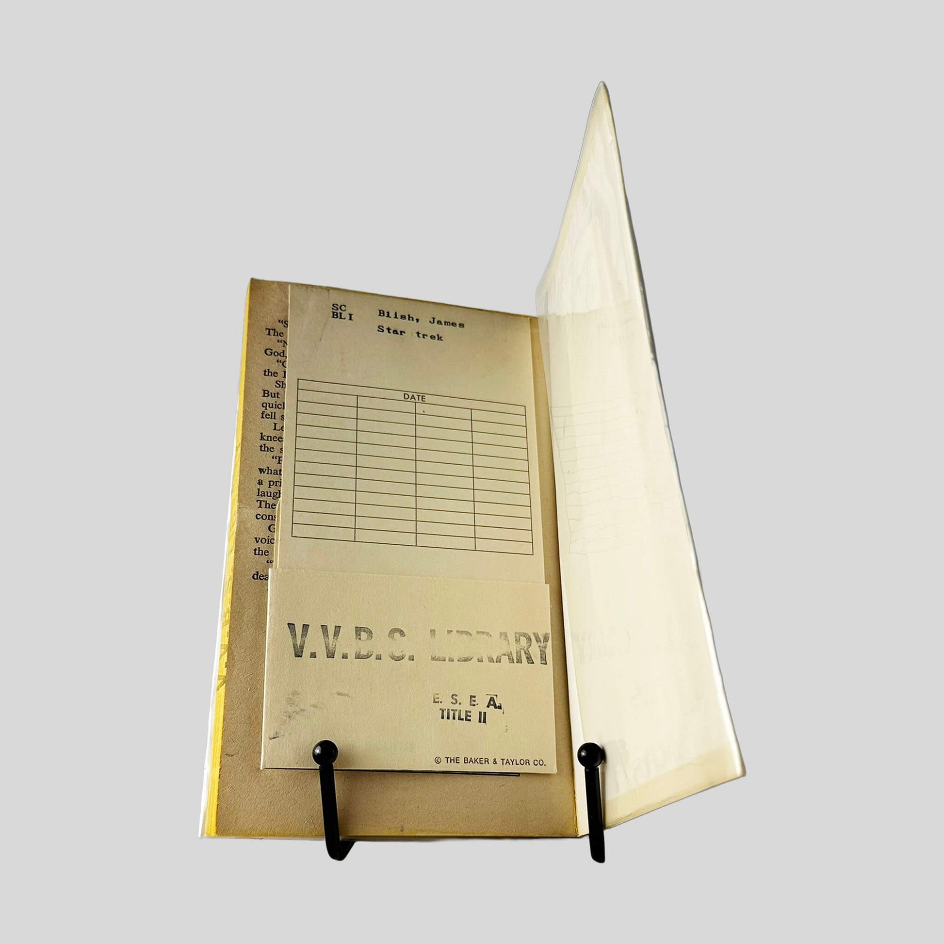 Star Trek 1 adapted by James Blish - Inside Pocket Flap - Back Cover - Fehmerling Books