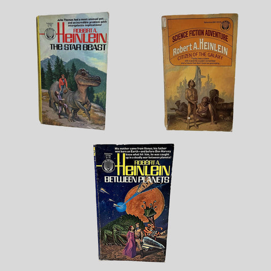 The Star Beast and Citizen of the Galaxy Bundle - Front Covers - Fehmerling Books