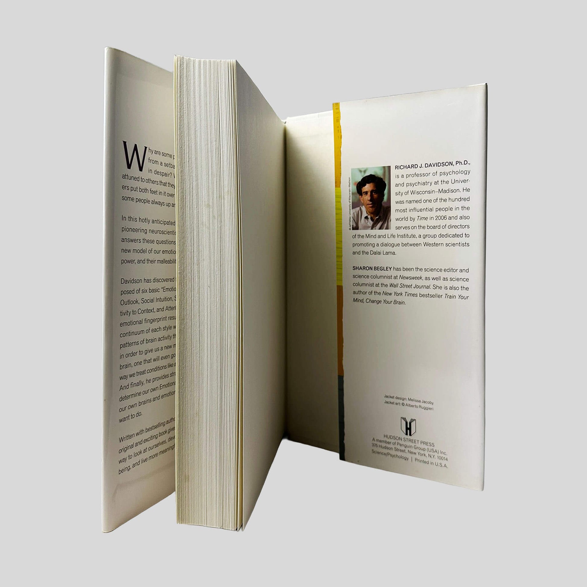 The Emotional Life of Your Brain by Richard J. Davidson, PHD with Sharon Begley - Inside Back Cover - Fehmerling Books