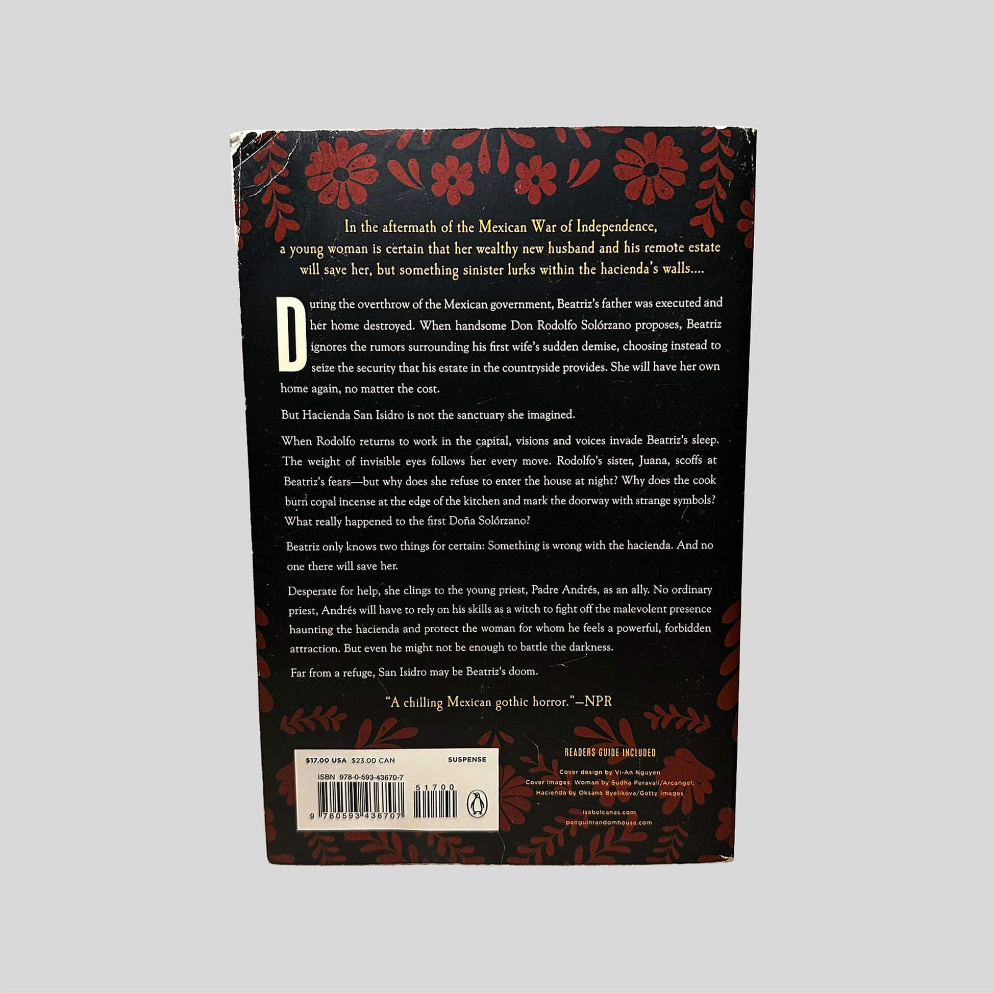 The Hacienda by Isabel Canas - Back Cover - Fehmerling Books