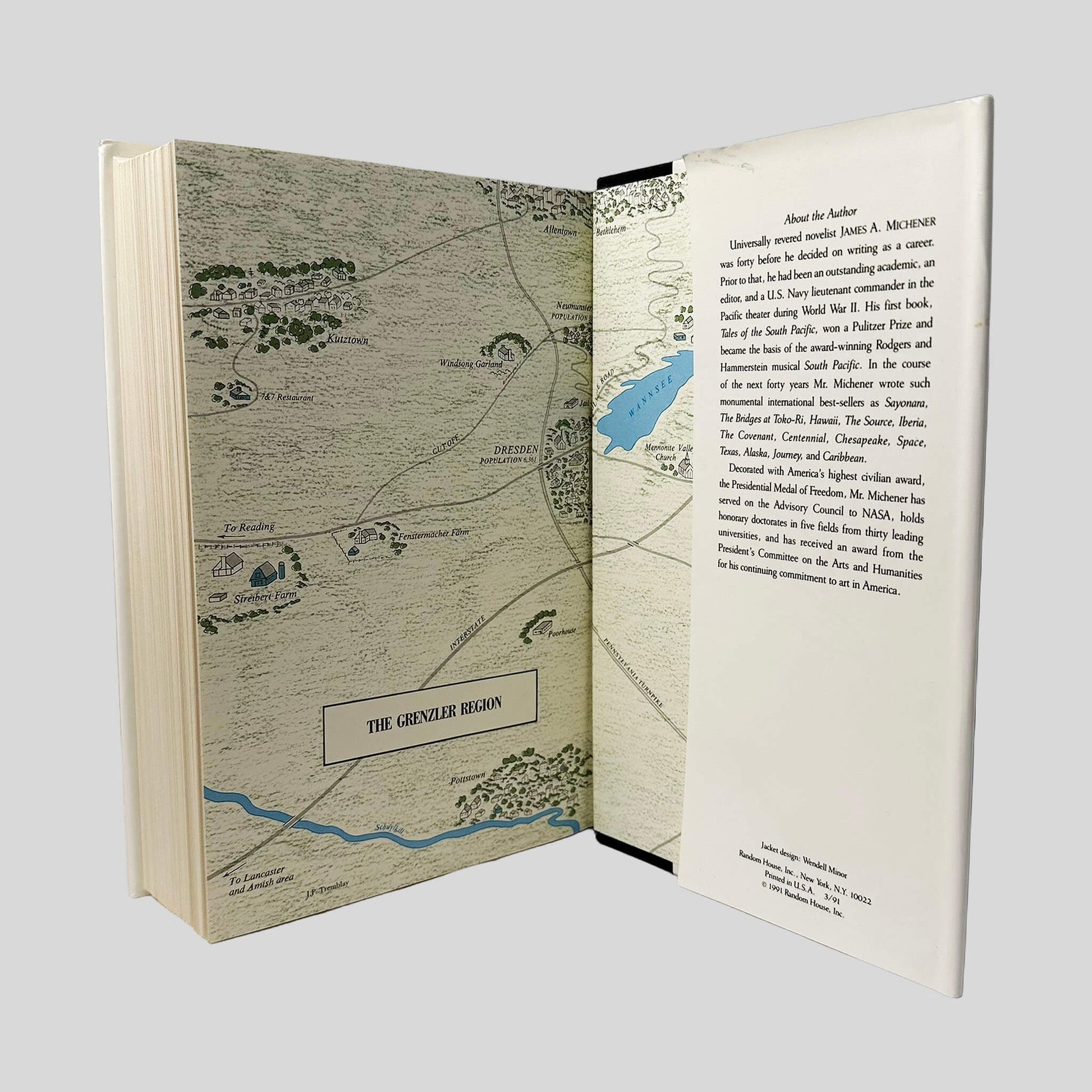 The Novel by James A. Michener - Inside Back Cover - Fehmerling Books