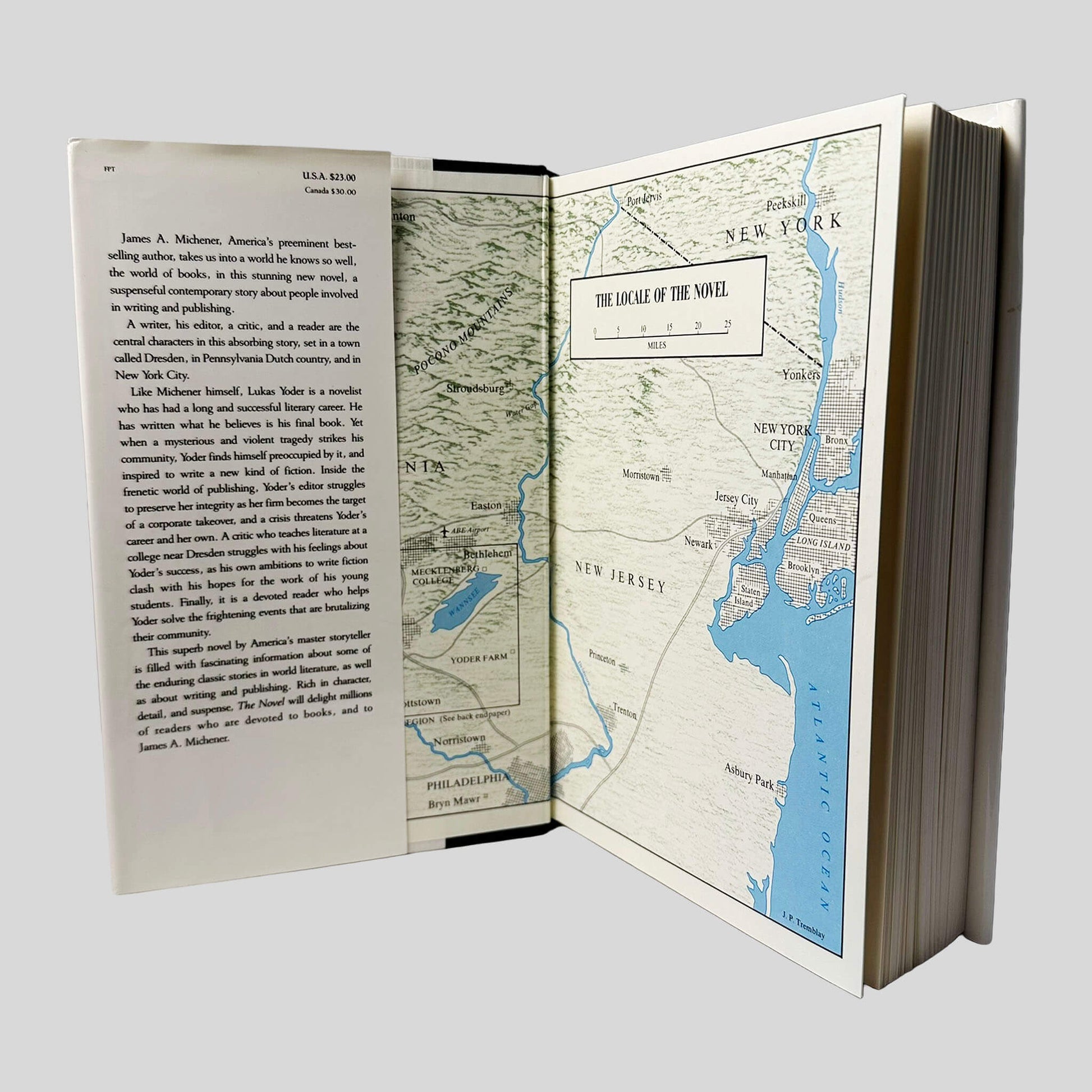 The Novel by James A. Michener - Inside Front Cover - Fehmerling Books