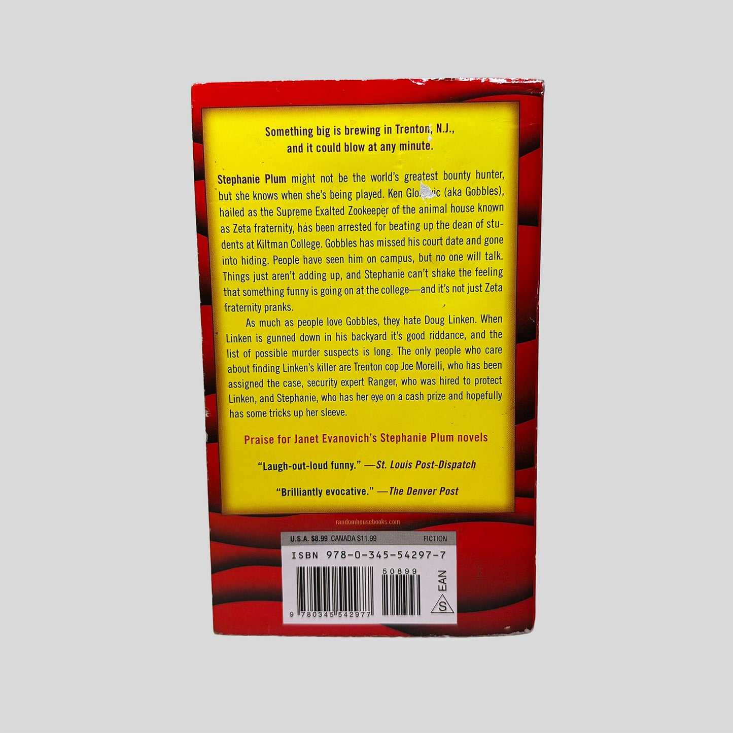 Tricky Twenty-Two by Janet Evanovich - Back Cover - Fehmerling Books