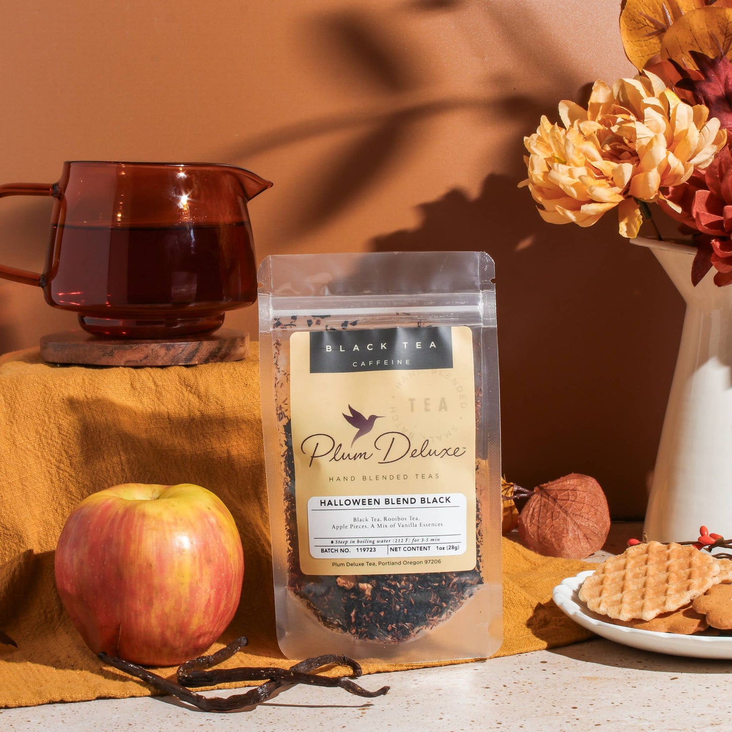Plum Deluxe Tea - Halloween Blend Black Tea - Fall Seasonal Blend - Fehmerling Books
