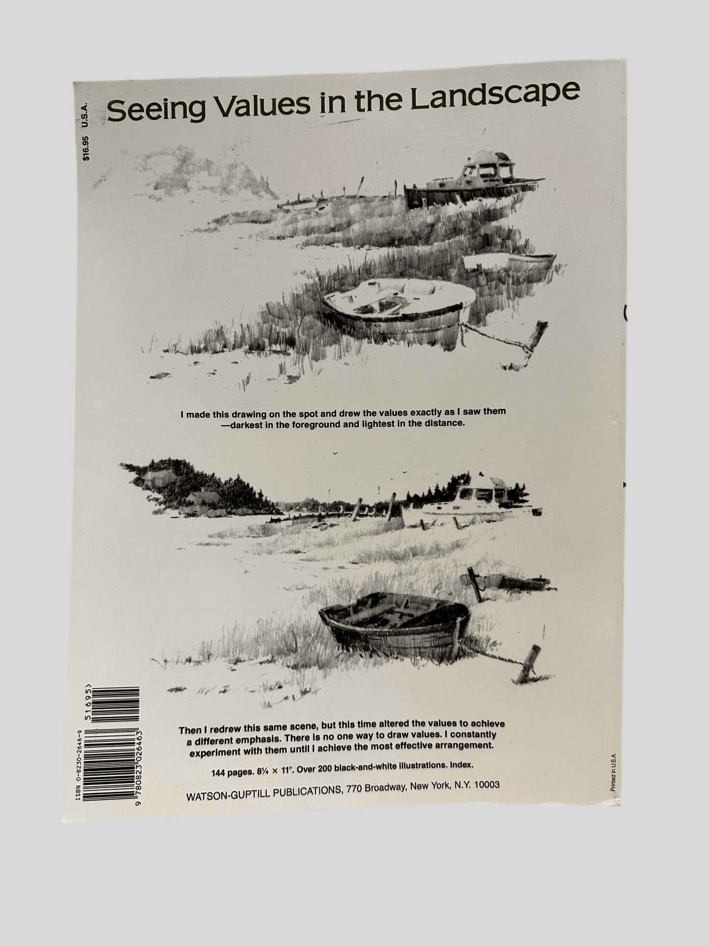 Drawing Landscapes in Pencil by Ferdinand Petrie - Back Cover