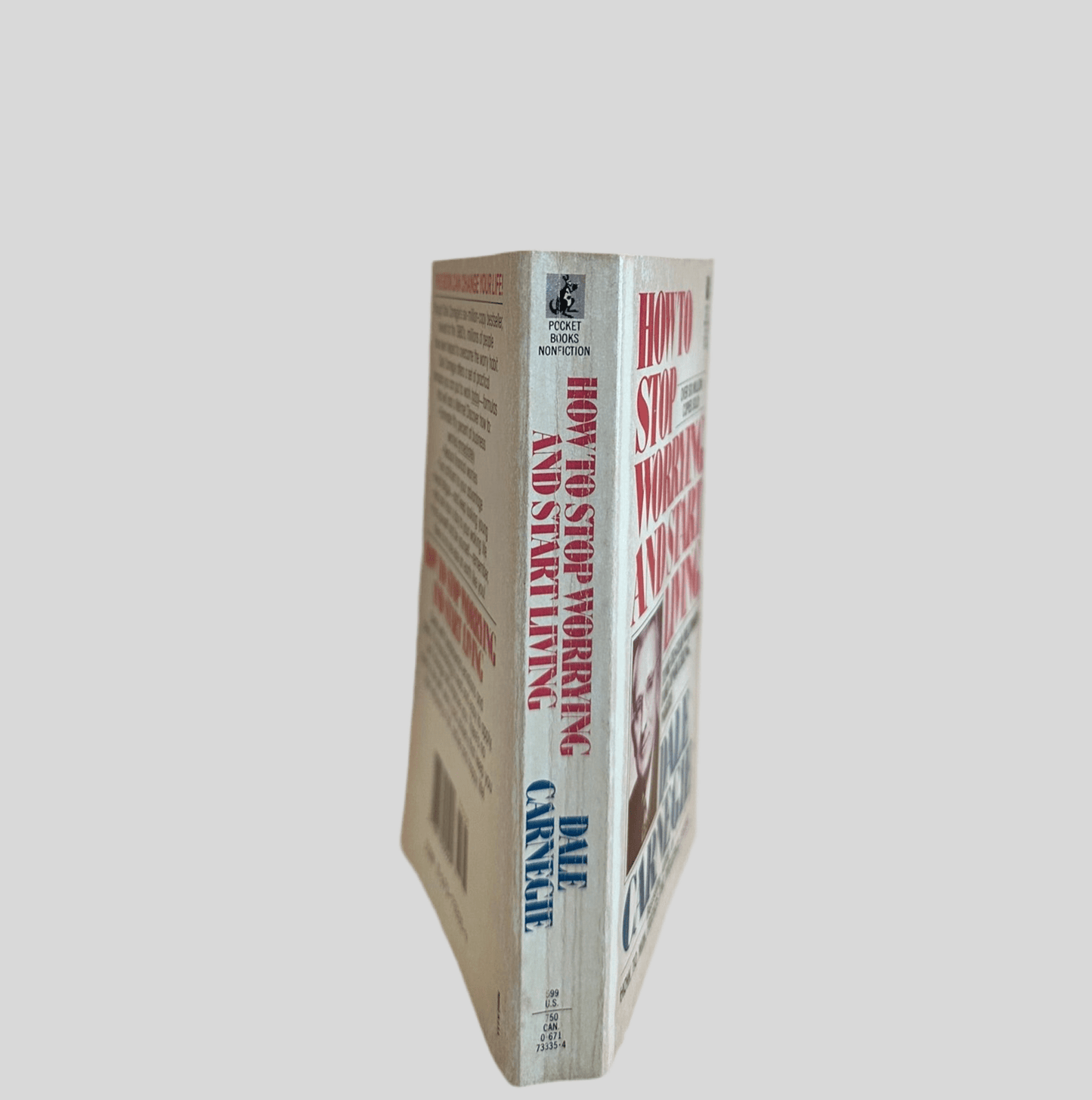How to Stop Worrying and Start Living by Dale Carnegie - Book Spine