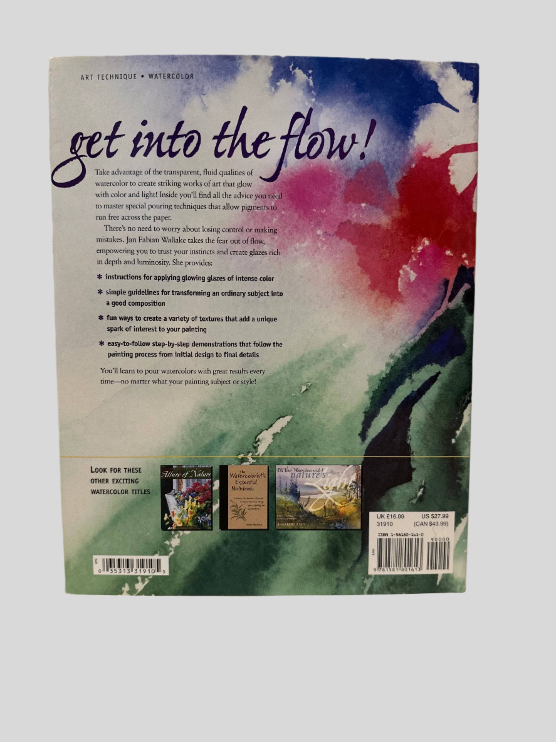 Watercolor: Pour It On! by Jan Fabian Wallake - Back Cover