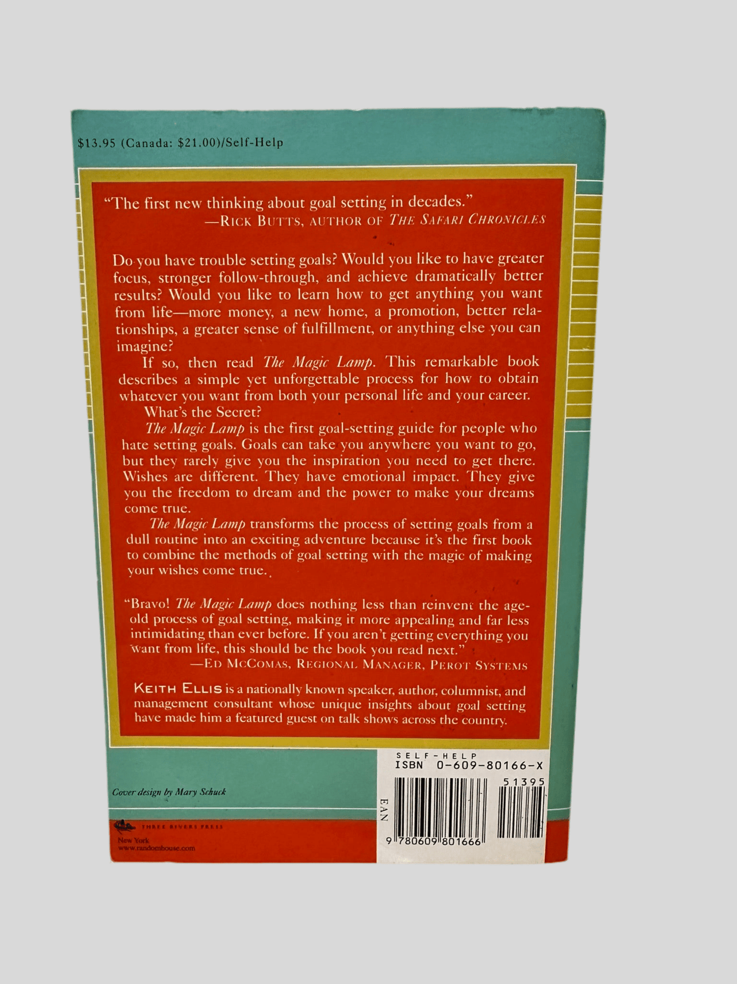 The Magic Lamp: Goal Setting for People Who Hate Setting Goals by Keith Ellis - Back Cover