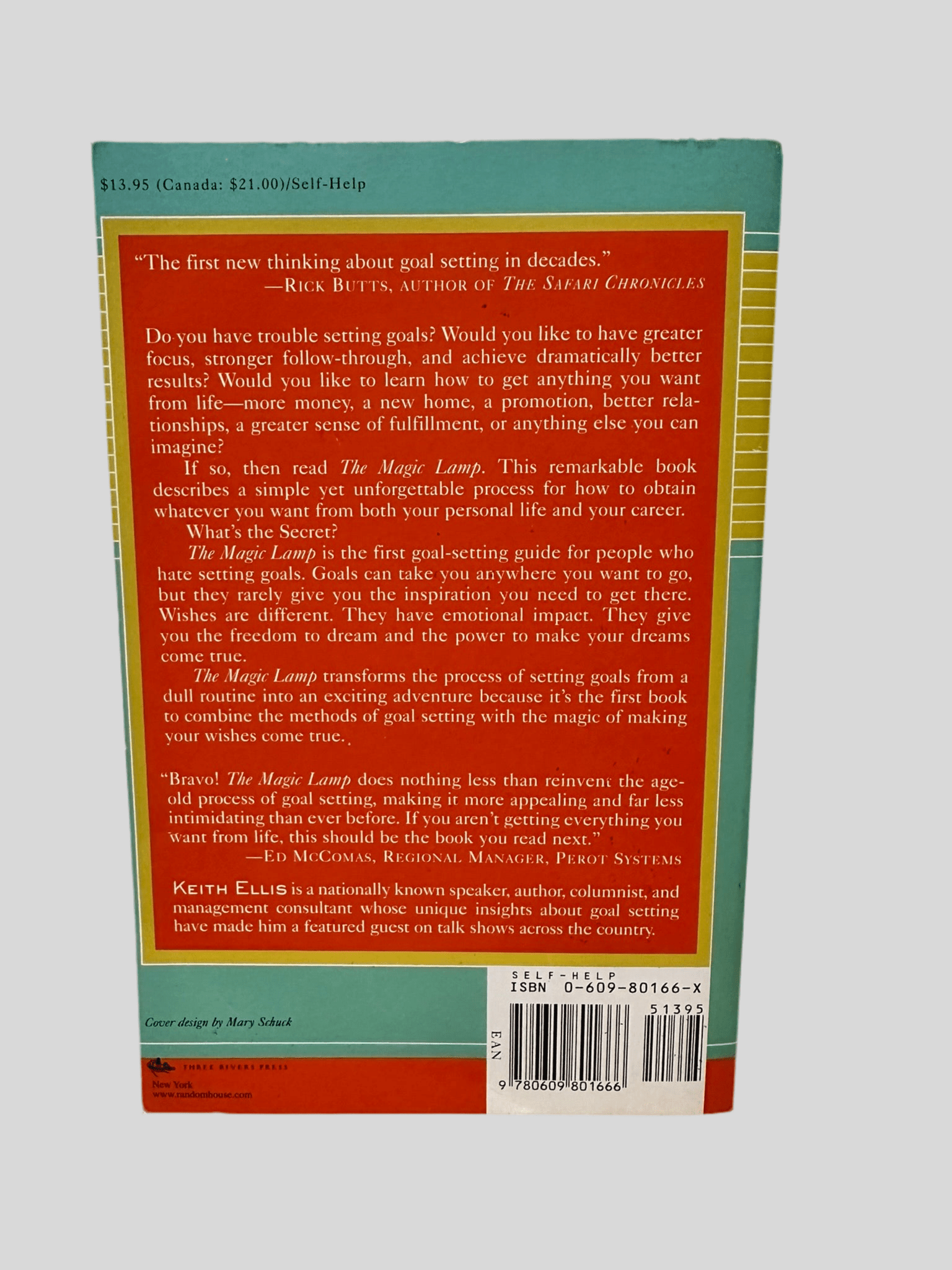The Magic Lamp: Goal Setting for People Who Hate Setting Goals by Keith Ellis - Back Cover
