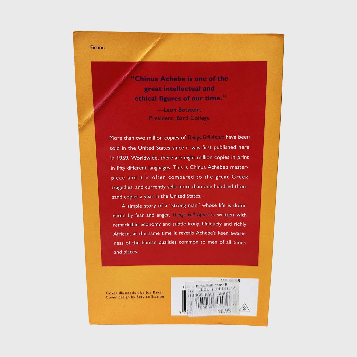Things Fall Apart by Chinua Achebe - Back Cover - Fehmerling Books