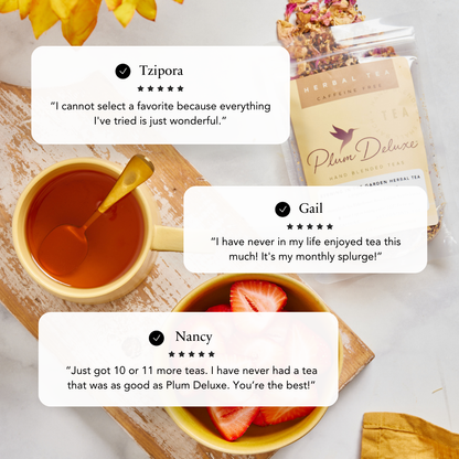 Plum Deluxe Tea - Peaches and Cream Oolong Tea - Loose Leaf Peach Tea: 1 oz
