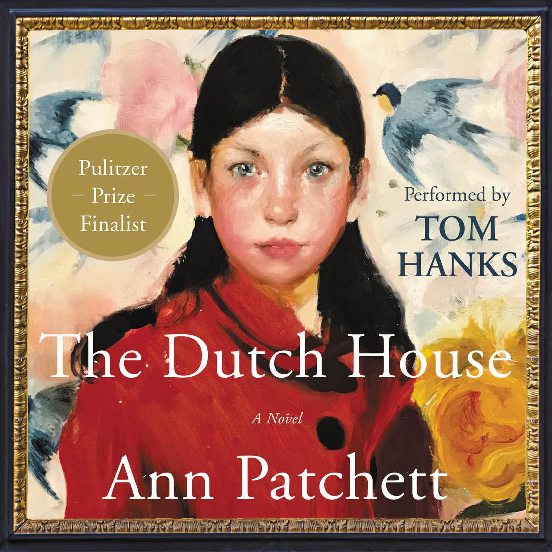 Book cover of 'The Dutch House' by Ann Patchett with a painting of a young girl in a red coat.