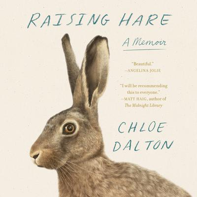 Book cover of 'Raising Hare' by Chloe Dalton featuring an illustration of a hare.