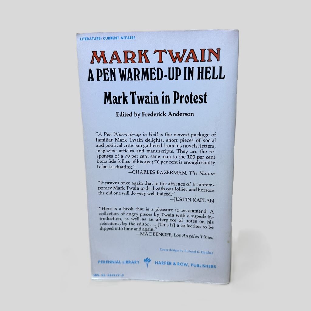 A Pen Warmed-Up In Hell Edited by Frederick Anderson