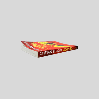 Spine of the "2 States" paperback showing the title and author's name in red and black lettering on a yellow background.