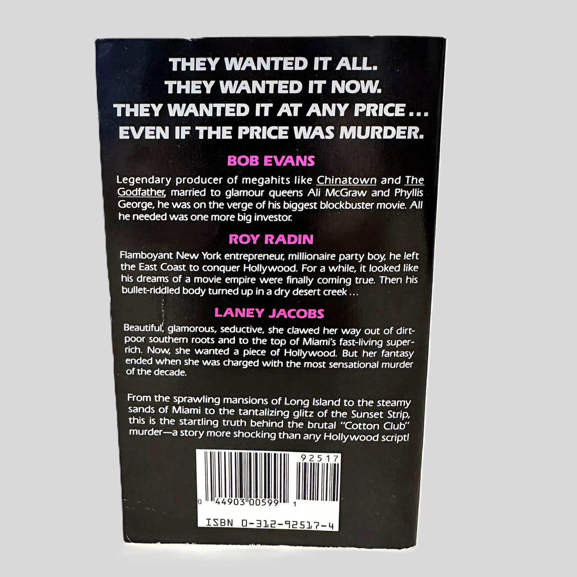 Back cover view of Bad Company by Steve Wick centered on a neutral light gray background. 