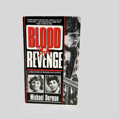 Front cover view of Blood and Revenge by Michael Dorman centered on a neutral light gray background. 