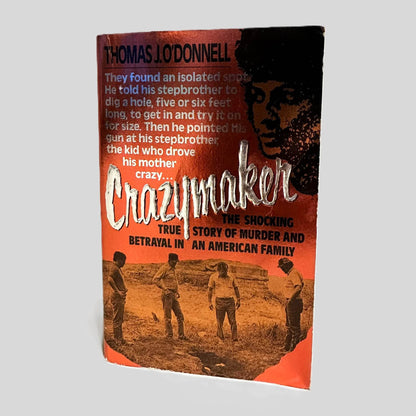 Front cover view of Crazymaker by Thomas J. O'Donnell centered on a neutral light gray background. 