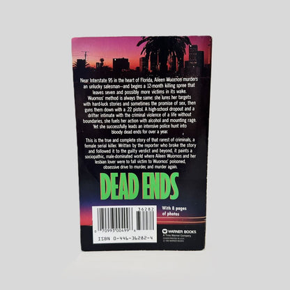 Back cover view of Dead Ends by Michael Reynolds centered on a neutral light gray background. 