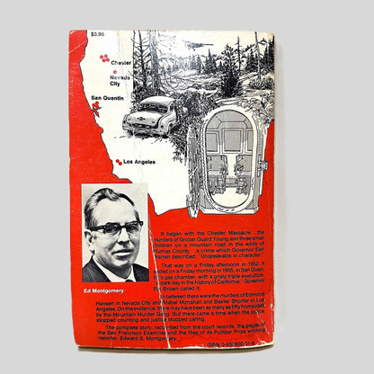 Back cover view of Decathlon of Death by Jack Leslie centered on a neutral light gray background. Back cover shows creasing and rubbing.
