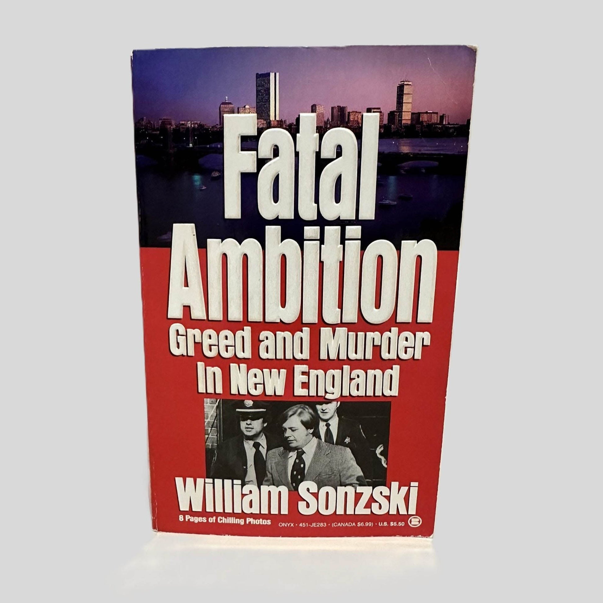 Front cover view of Fatal Ambition by William Sonzski centered on a neutral light gray background. 