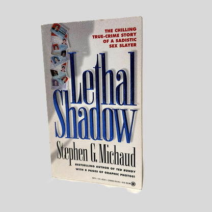 Front cover view of Lethal Shadow by Stephen G. Michaud centered on a neutral light gray background.