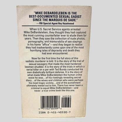 Back cover view of Lethal Shadow by Stephen G. Michaud centered on a neutral light gray background. 