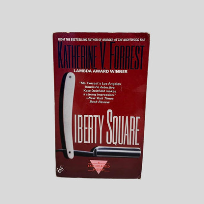 Front cover view of Liberty Square by Katherine V Forrest centered on a neutral light gray background. 